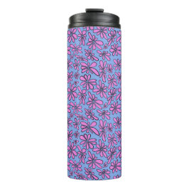 Termo Bubblegum espíritu libre rosa floral pequeña escal