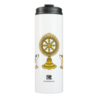 Termo Buda Dharma Wheel & Deers Tumbler