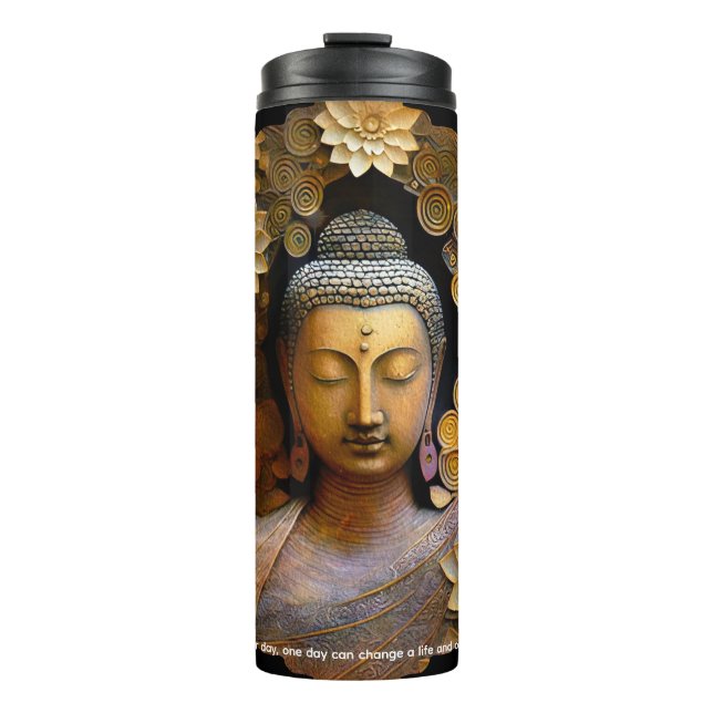 Termo Buda, meditación espiritual (Anverso)