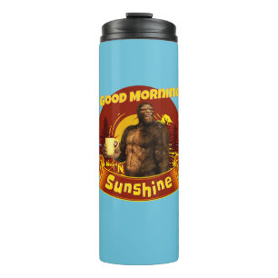 Termo Buenos Días Sol Bigfoot Café Humor Arte