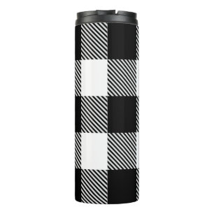 Termo Buffalo blanco negro revestido con testamento