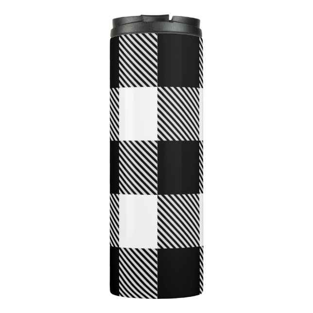 Termo Buffalo blanco negro revestido con testamento (Reverso)