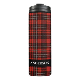 Termo Buffalo Escocesa Tartán Plaid Checkered Stainless