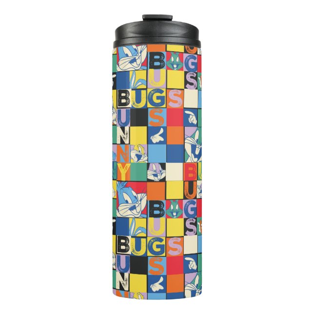 Termo BUGS BUNNY™ Colorful Name y Face Checker (Anverso)