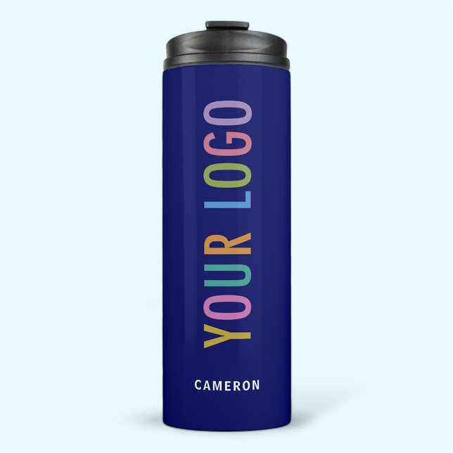 Termo Bulk del logotipo del Personalizado del Tumbler se (MISOOK Blue Thermal Tumbler with Logo and Name)