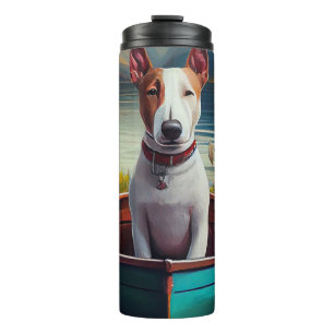 Termo Bull Terrier en un remo: Una aventura panorámica