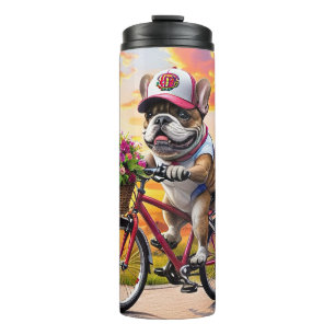 Termo Bulldog Francés Bicicleta French Bulldog