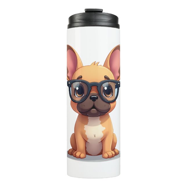 Termo Bulldog Francés con Gafas Copia (Anverso)