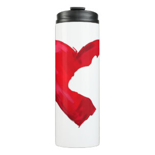Termo Bulldog francés Día de San Valentín de corazón per