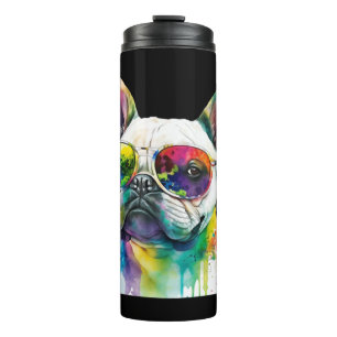 Termo Bulldog francés Gafas de sol Perro cachorro