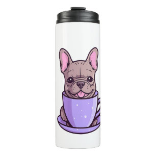 Termo Bulldog francés Lilac