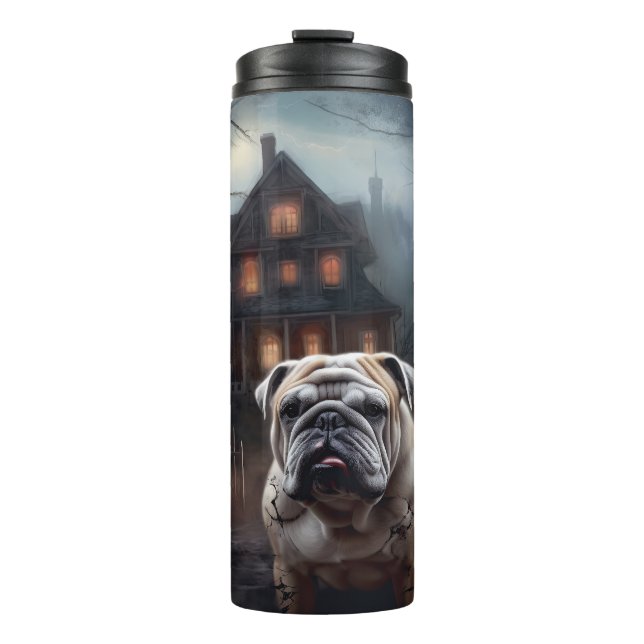 Termo Bulldog Halloween Scary (Anverso)
