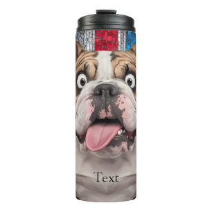 Termo Bulldog inglés gracioso