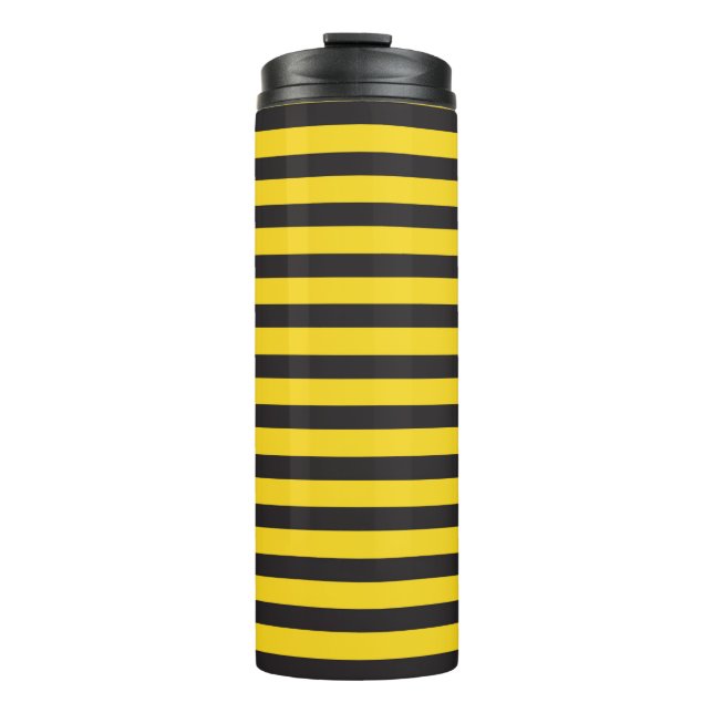 Termo Bumblebee Black Yellow Horizontal Lines Bumble Bee (Anverso)