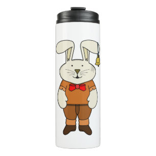 Termo Bunny con una campana en el oído
