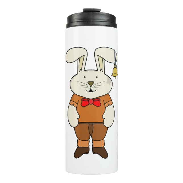 Termo Bunny con una campana en el oído (Anverso)