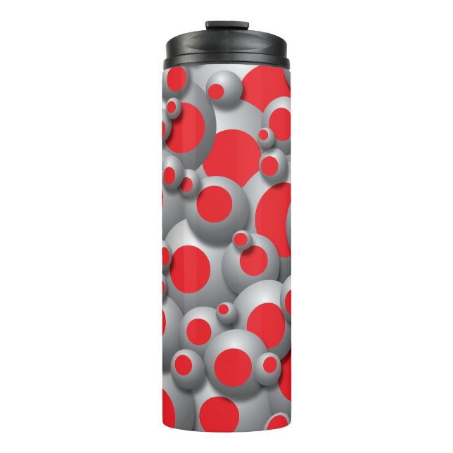 Termo Burbujas bulliciosas rojas (Anverso)