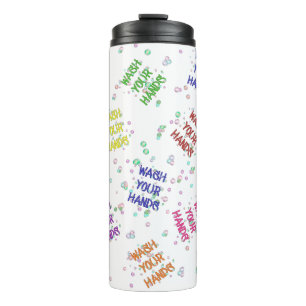 Termo Burbujas para Lavarse las Manos Patrón Multicolor