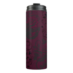 Termo Burgundy & Black Jardín Oscuro Glam Gótico