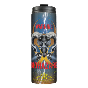 TERMO ¡BW! ¡ADVERTENCIA DE BIOPELIGRO! CALAVERA