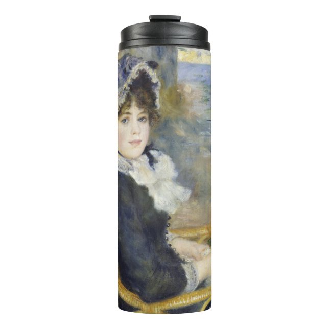 Termo By the Seashore, Oil Painting Portrait, Renoir (Anverso)