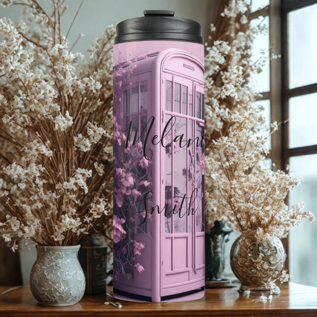 Termo Cabina de teléfono rosa Tumbler térmico (Subido por el creador)