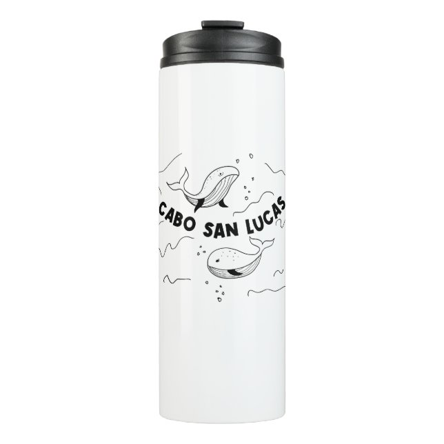 Termo Cabo San Lucas México Ballenas (Anverso)