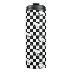 Termo Cacahuetes   Bandera de Snoopy Checkered
