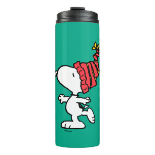 Termo Cacahuetes   Capa de Beanie de Invierno Snoopy