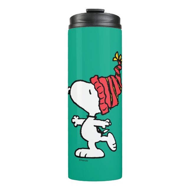 Termo Cacahuetes | Capa de Beanie de Invierno Snoopy (Anverso)