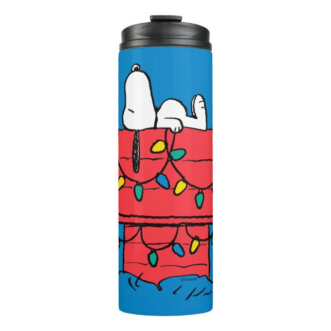 Termo Cacahuetes | Casa de perros de Snoopy con luces (Anverso)