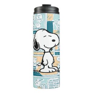 Termo Cacahuetes   Patrón cómico de Snoopy
