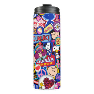 Termo Cacahuetes   Patrón de parches de mixtape
