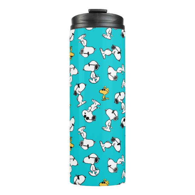 Termo Cacahuetes | Patrón Snoopy & Gafas de sol (Anverso)
