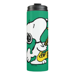 Termo Cacahuetes   Snoopy Saxophone Player