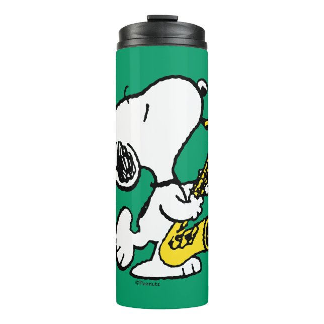 Termo Cacahuetes | Snoopy Saxophone Player (Anverso)