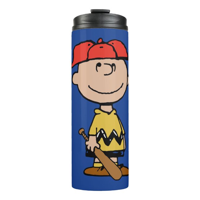 Termo Cacahuetes | Sonrisa de béisbol Charlie Brown (Anverso)