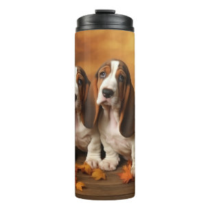 Termo Cachorro Basset Hound Delicia de Otoño Calabaza 