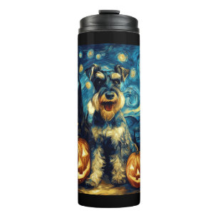 Termo Cachorro Cute Miniature Schnauzer Halloween Jack O