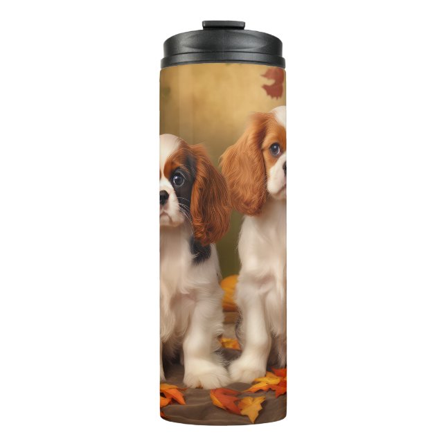 Termo Cachorro de Cavalier King Charles Spaniel Calabaza (Anverso)