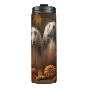 Termo cachorro de galgo afgano Otoño Delicia Calabaza