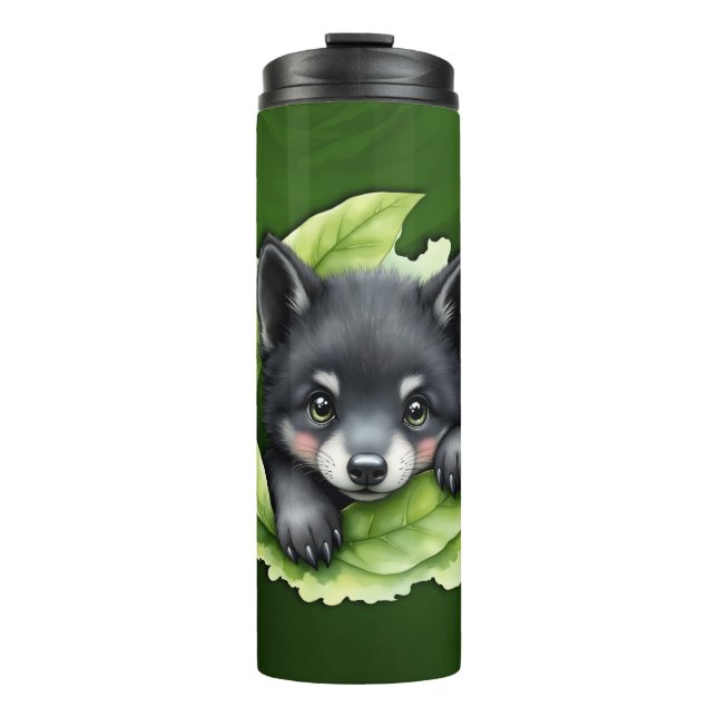 Termo Cachorro de lobo en el verde: (Anverso)