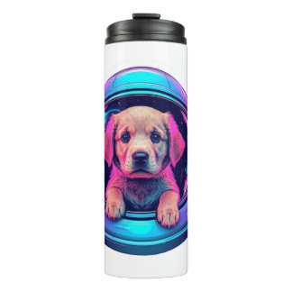 Termo Cachorro de retriever dorado astronauta lindo