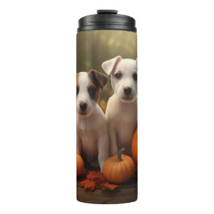 Termo Cachorro Jack Russell Otoño Delicia Calabaza 