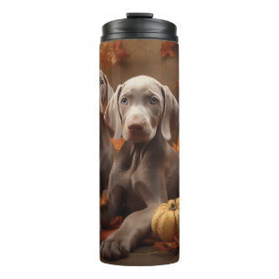 Termo Cachorro Weimaraner Delicia de Otoño Calabaza