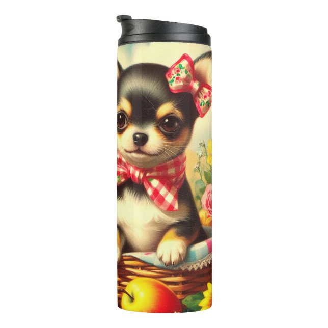 Termo Cachorros de Chihuahua (Rotado hacia la derecha)