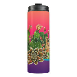 Termo Cacti Design Thermal Tumbler