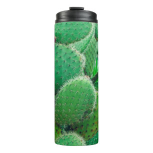Termo Cactus, cactus de pera espinosa, espinas de cactus