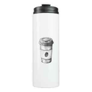 Termo Café a mano dibujado