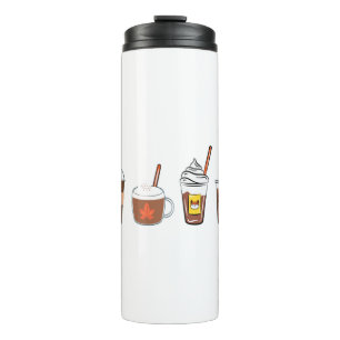 Termo café capullo de calabaza especias otoño